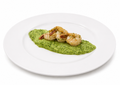 Pescado marinado con cilantro, limón y camarones