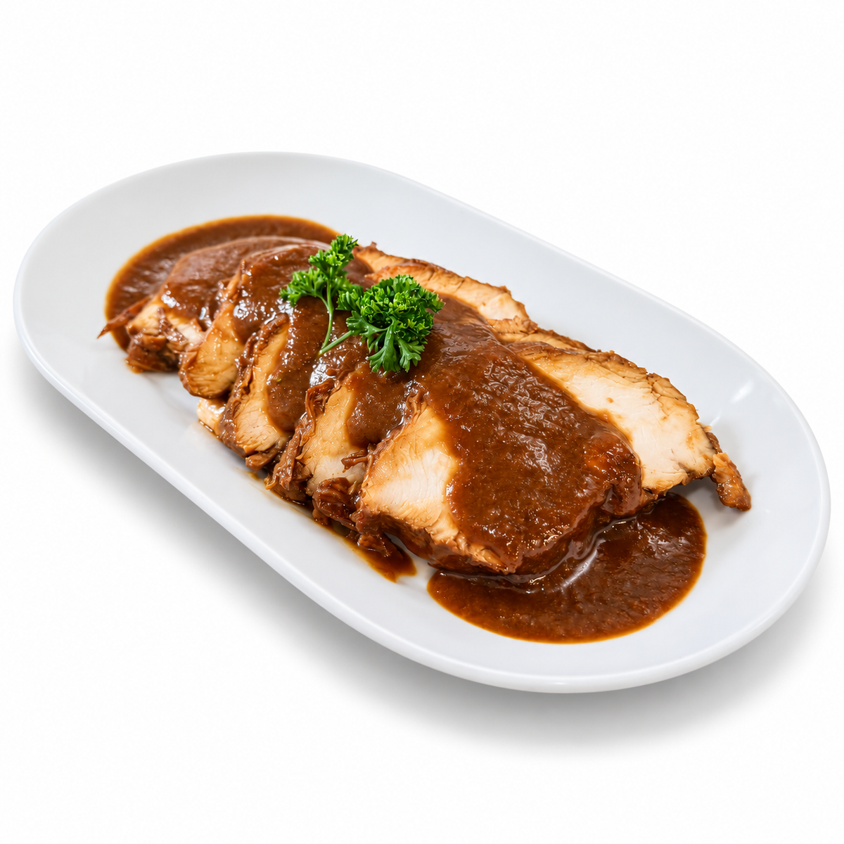 Pollo caramelizado al estilo asado negro