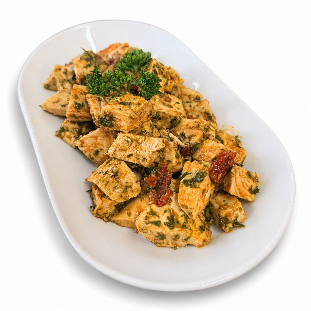 Grilled Chicken Chimichurri with Sun Dried Tomato